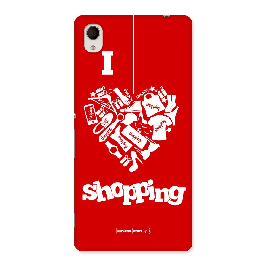 I Love Shopping Back Case for Xperia M4 Aqua
