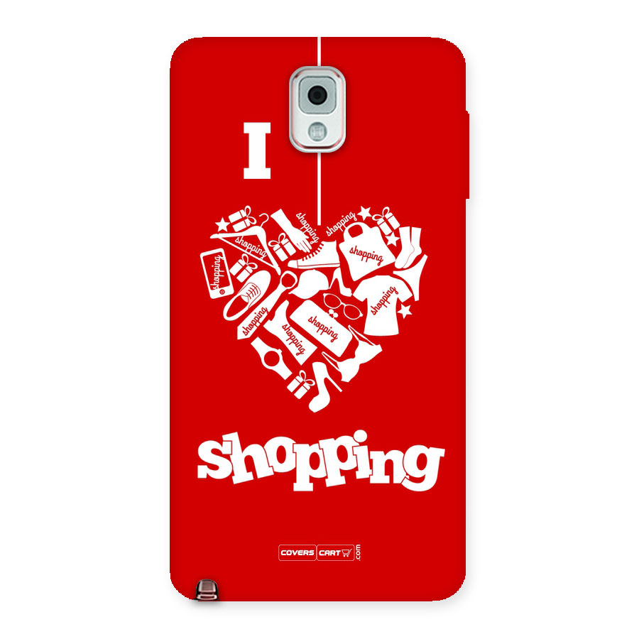 Shopaholic Shopping Love Back Case for Galaxy Note 3