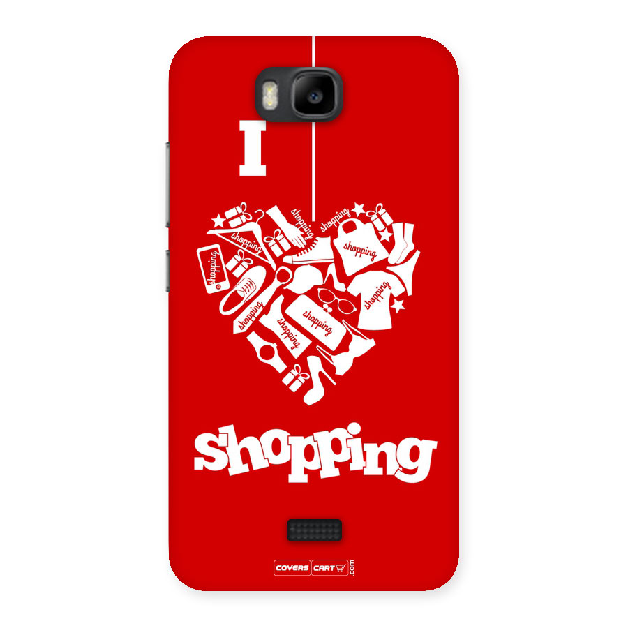 Shopaholic Shopping Love Back Case for Honor Bee