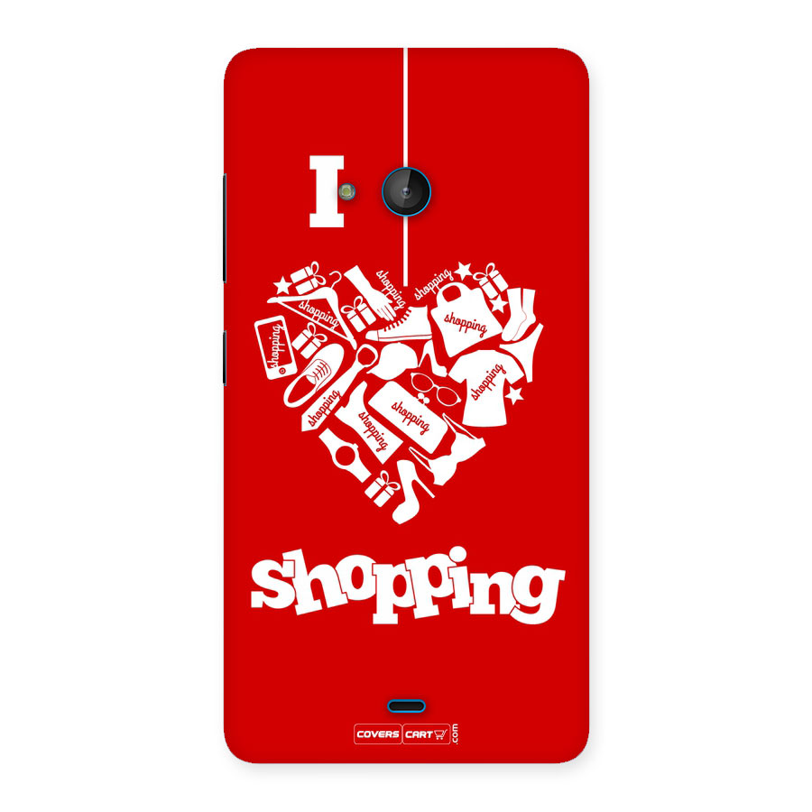 Shopaholic Shopping Love Back Case for Lumia 540