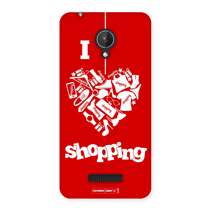 Shopaholic Shopping Love Back Case for Micromax Canvas Spark Q380
