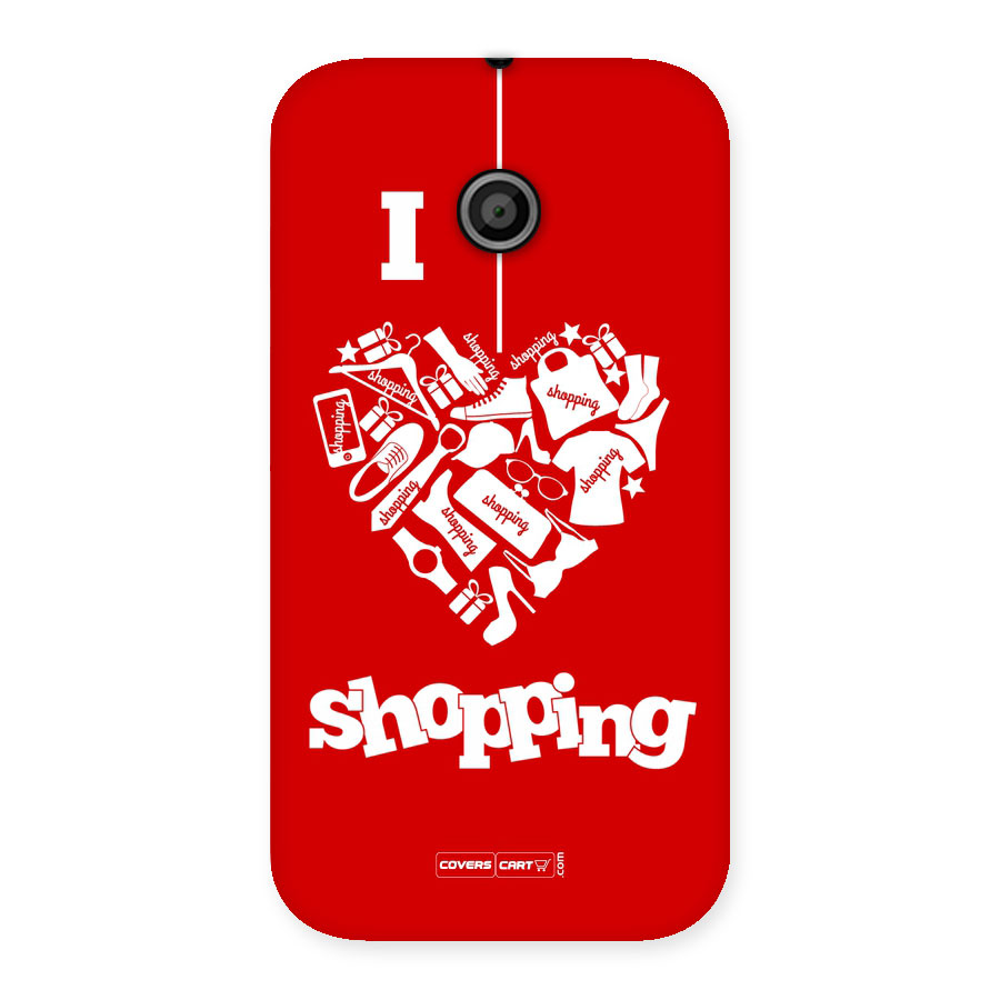 Shopaholic Shopping Love Back Case for Moto E