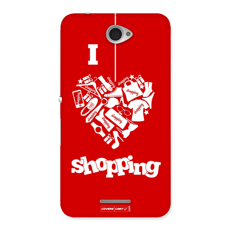 Shopaholic Shopping Love Back Case for Sony Xperia E4