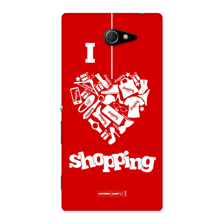 Shopaholic Shopping Love Back Case for Sony Xperia M2