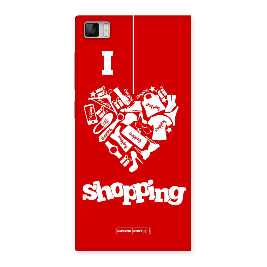 Shopaholic Shopping Love Back Case for Xiaomi Mi3