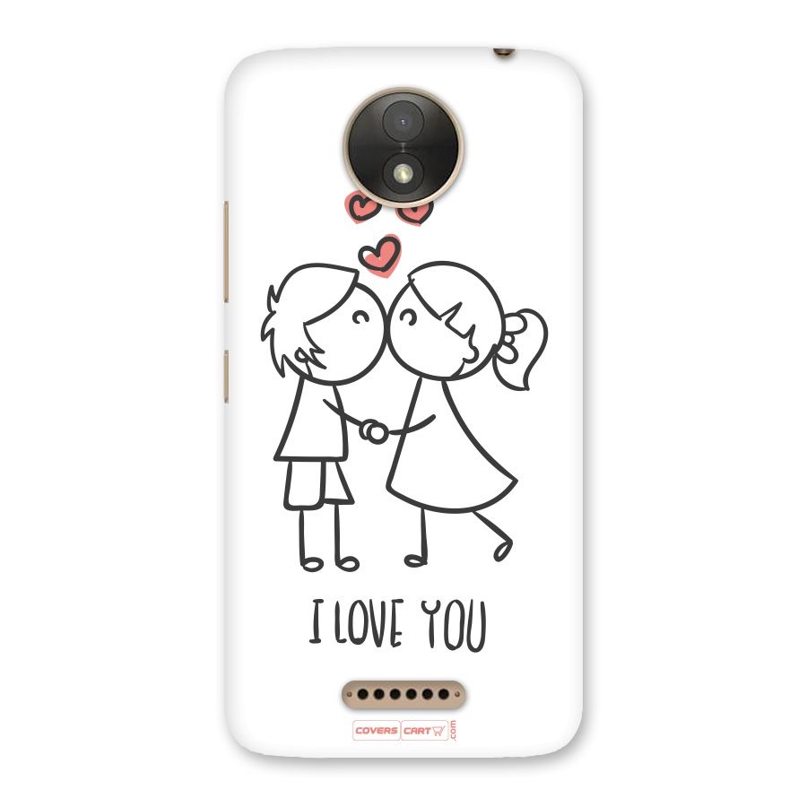 I Love You Back Case for Moto C Plus