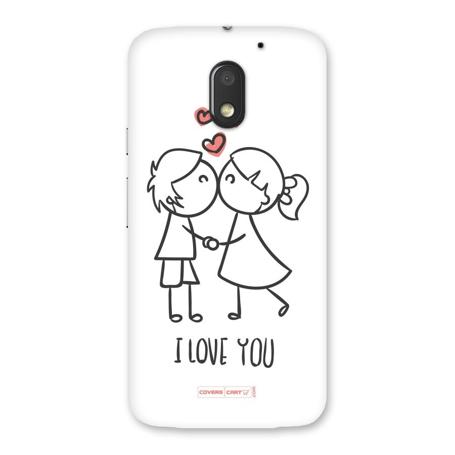 I Love You Back Case for Moto E3 Power