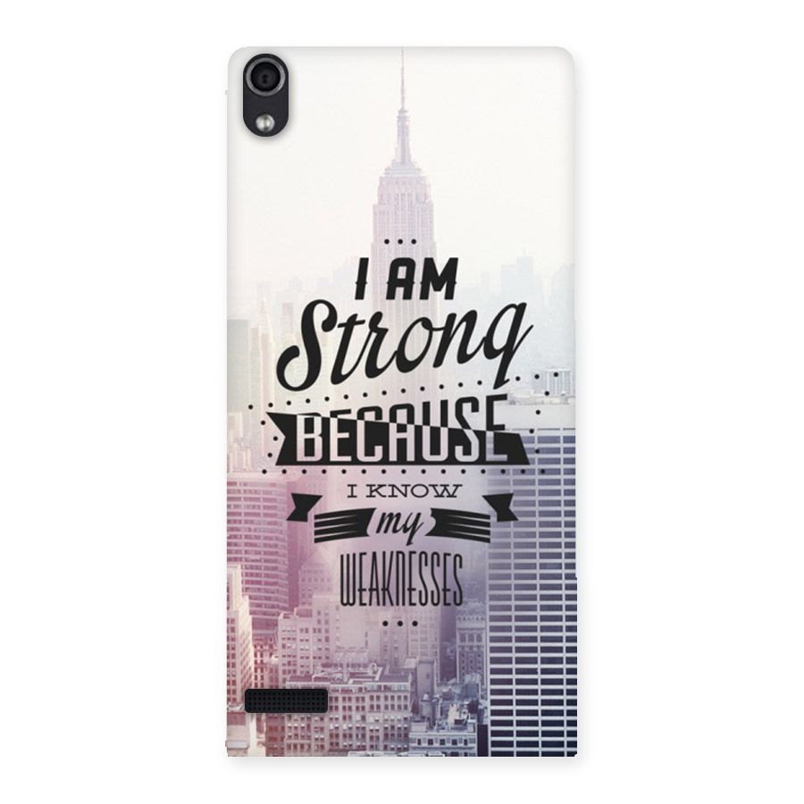 I am Strong Back Case for Ascend P6