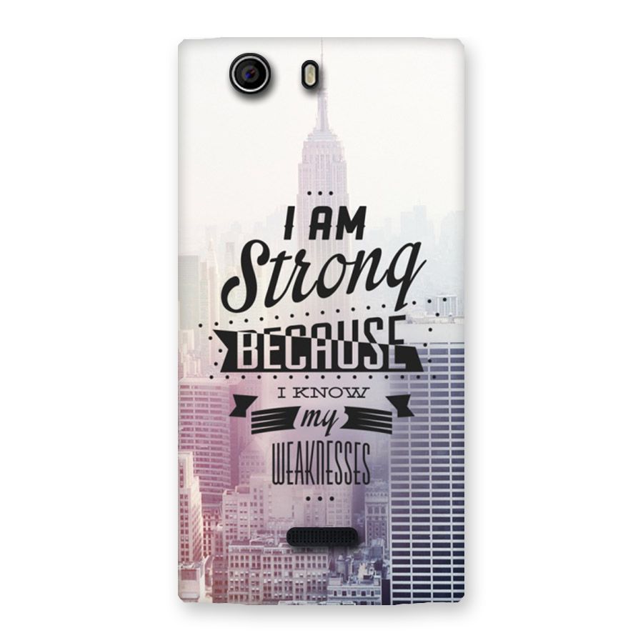 I am Strong Back Case for Canvas Nitro 2 E311