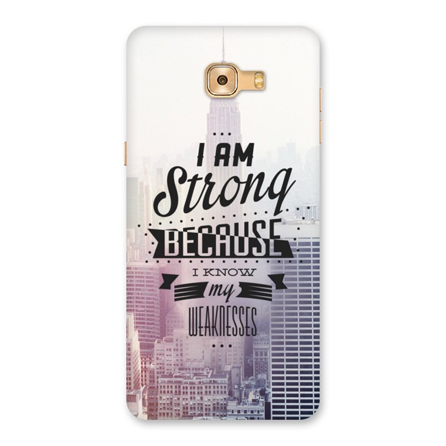 I am Strong Back Case for Galaxy C9 Pro