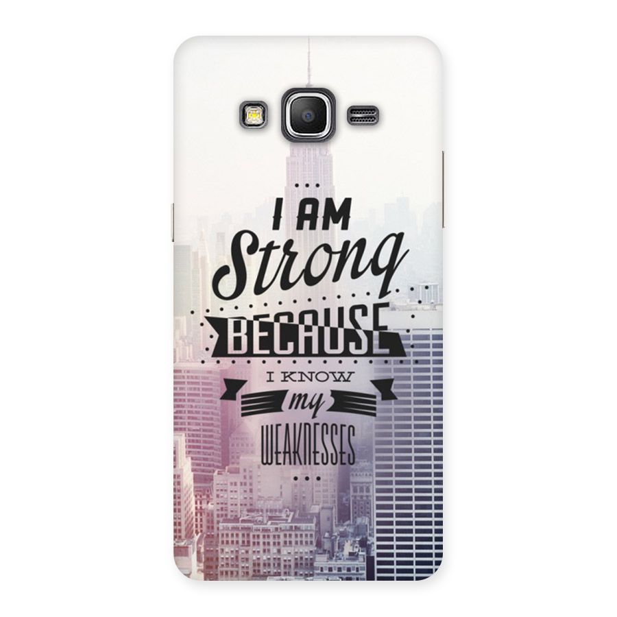 I am Strong Back Case for Galaxy Grand Prime