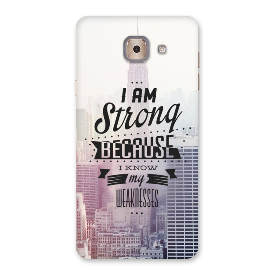 I am Strong Back Case for Galaxy J7 Max