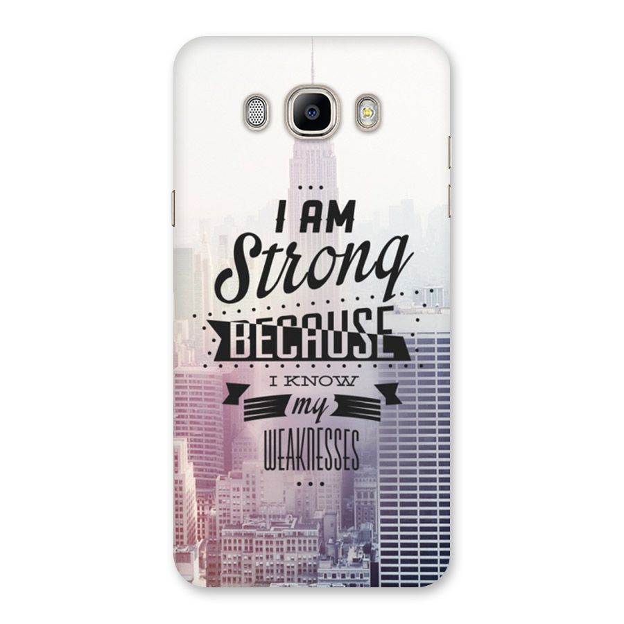 I am Strong Back Case for Galaxy On8