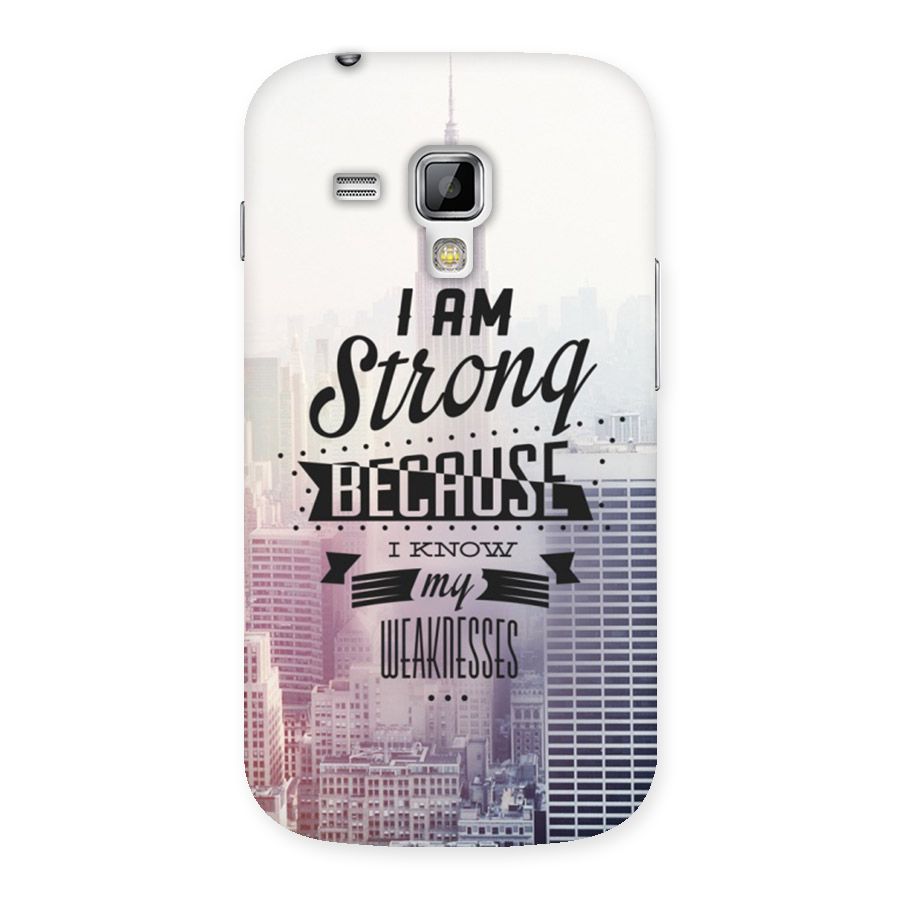 I am Strong Back Case for Galaxy S Duos