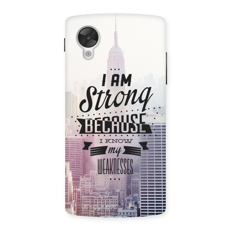 I am Strong Back Case for Google Nexsus 5