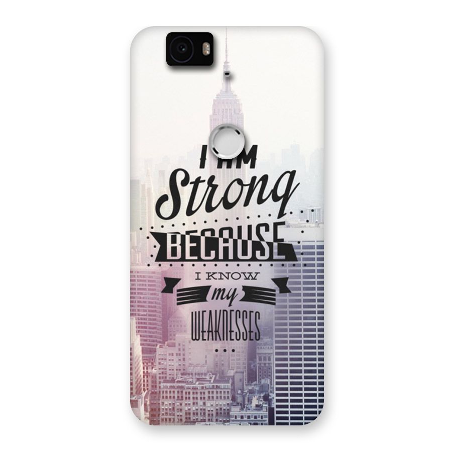I am Strong Back Case for Google Nexus-6P