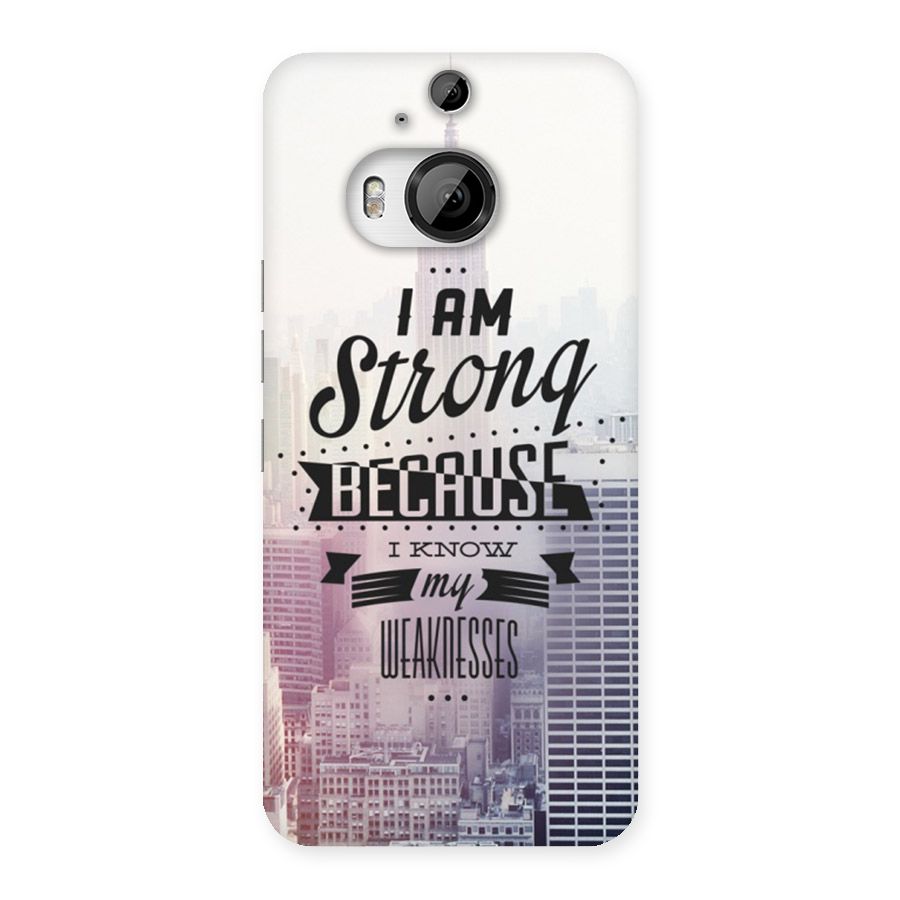 I am Strong Back Case for HTC One M9 Plus