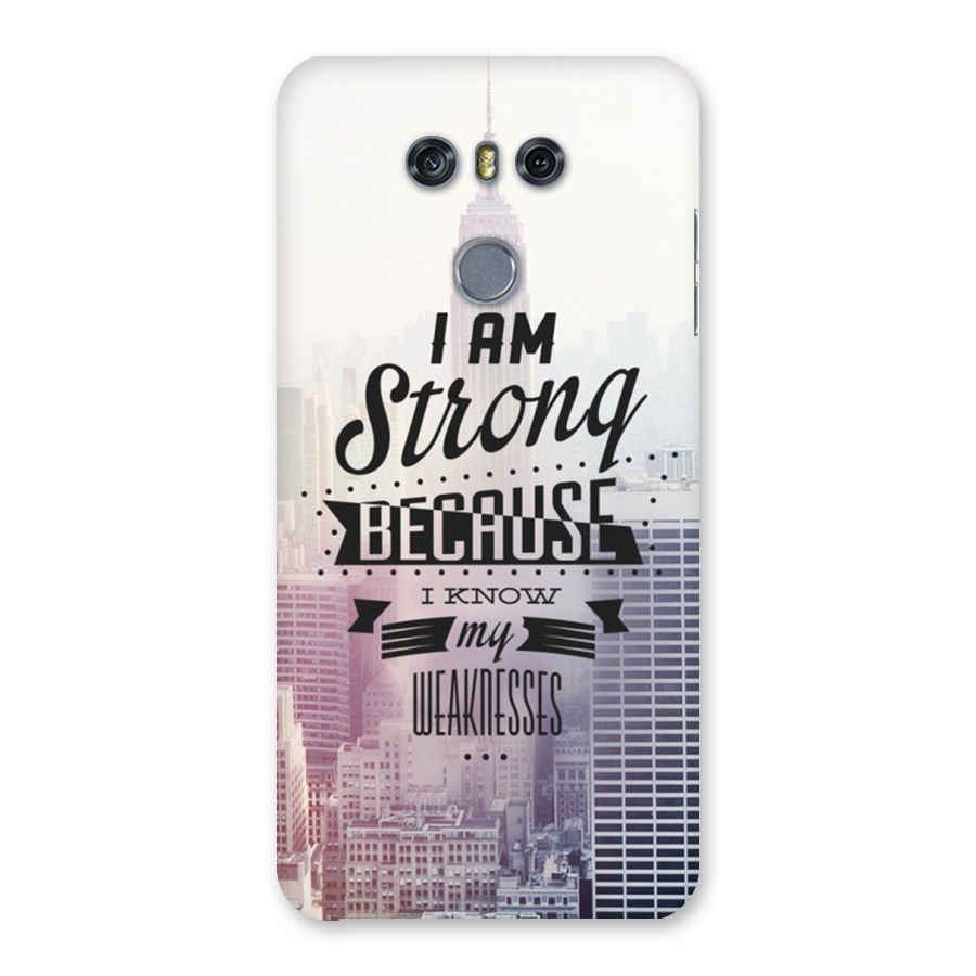 I am Strong Back Case for LG G6