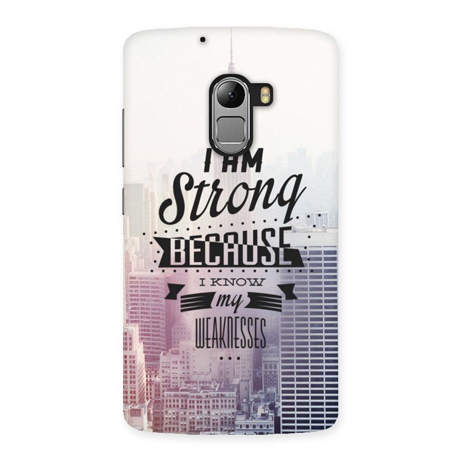 I am Strong Back Case for Lenovo K4 Note