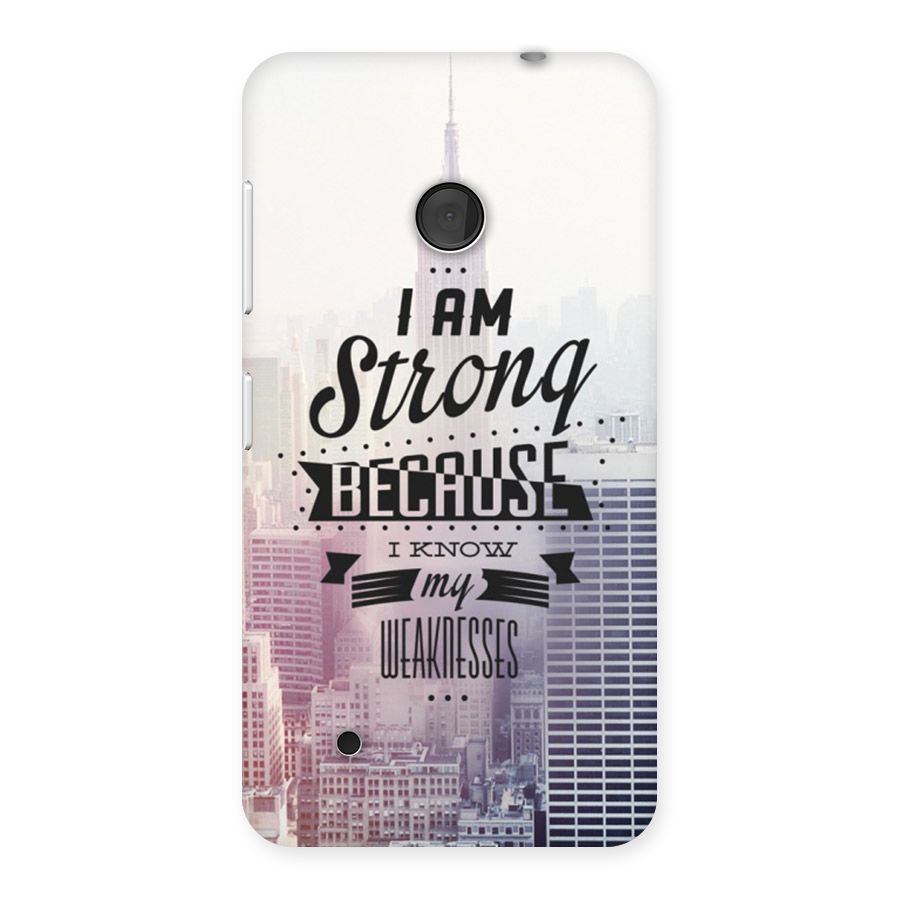 I am Strong Back Case for Lumia 530