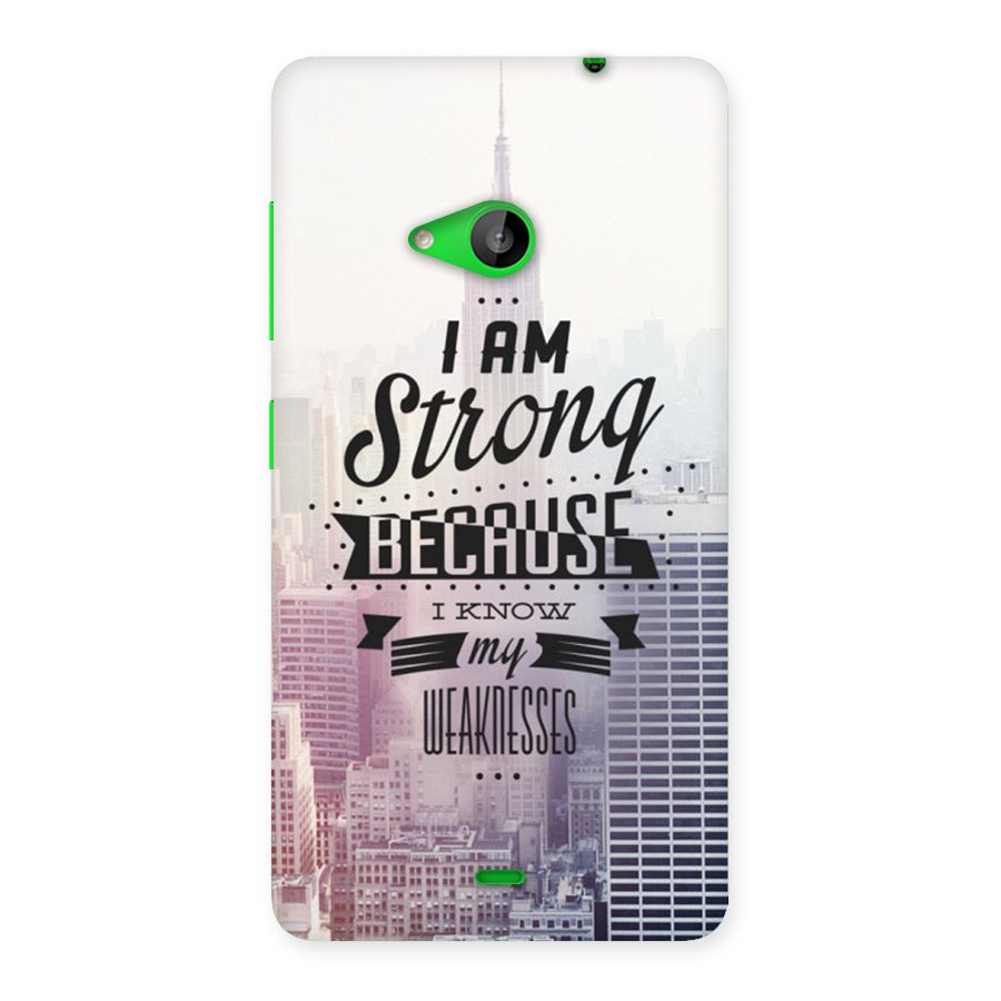 I am Strong Back Case for Lumia 535