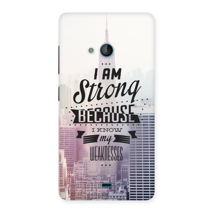 I am Strong Back Case for Lumia 540