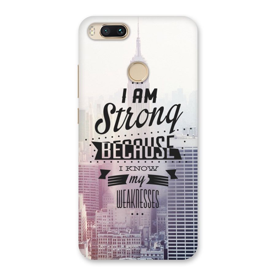 I am Strong Back Case for Mi A1