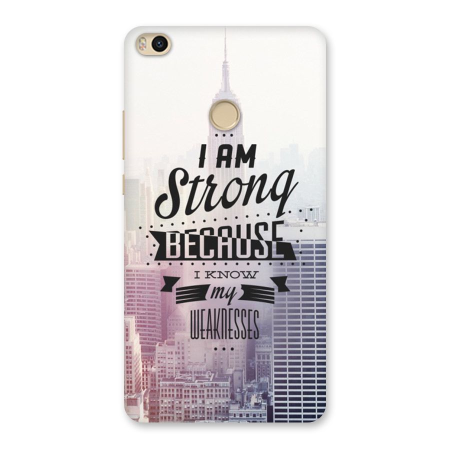 I am Strong Back Case for Mi Max 2