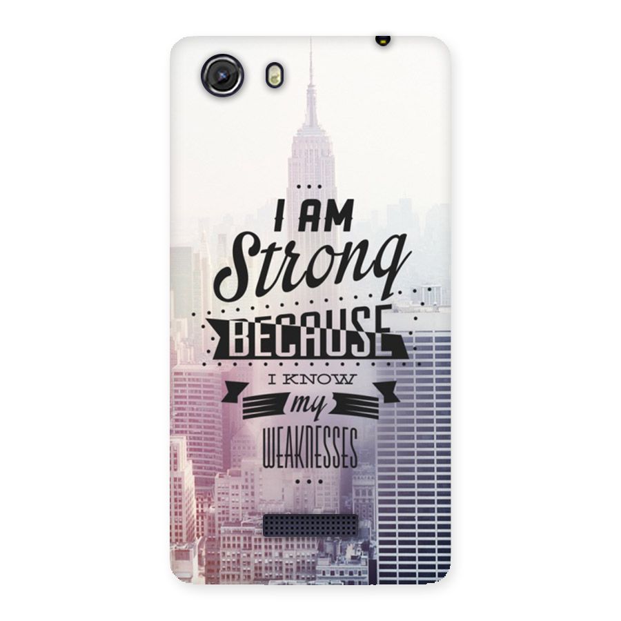 I am Strong Back Case for Micromax Unite 3