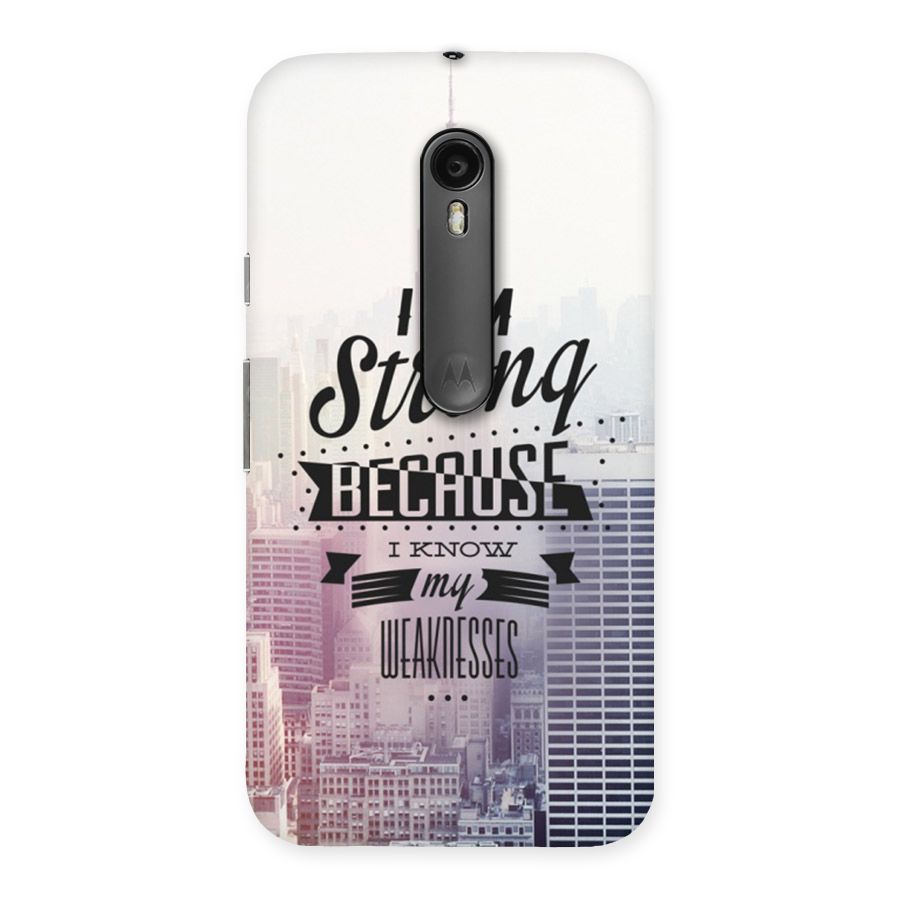 I am Strong Back Case for Moto G Turbo
