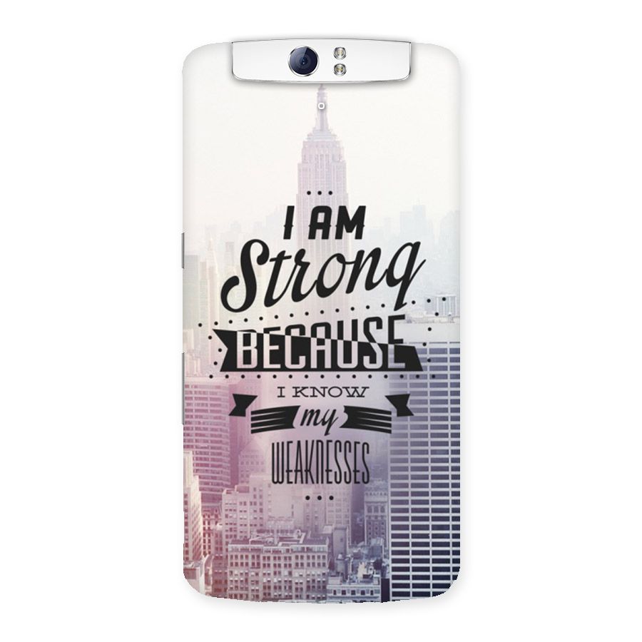 I am Strong Back Case for Oppo N1