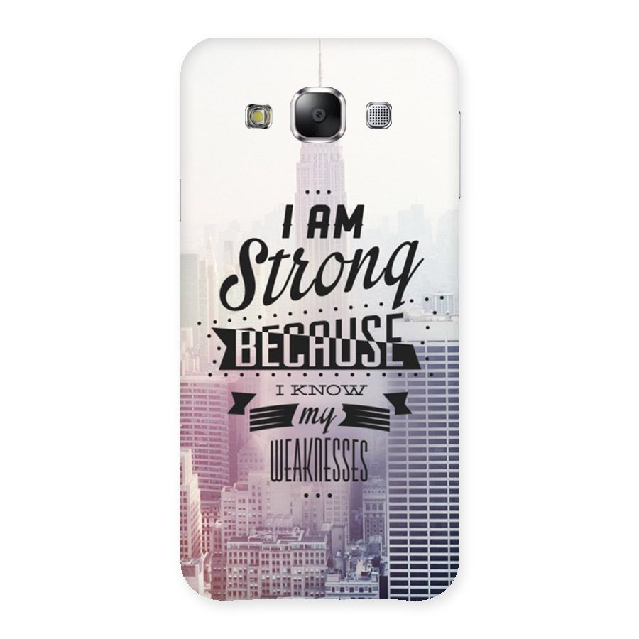 I am Strong Back Case for Samsung Galaxy E5