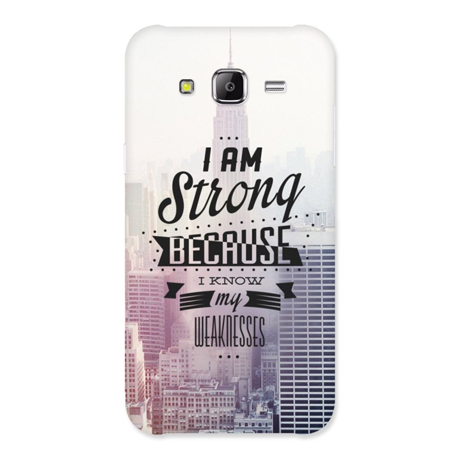 I am Strong Back Case for Samsung Galaxy J5