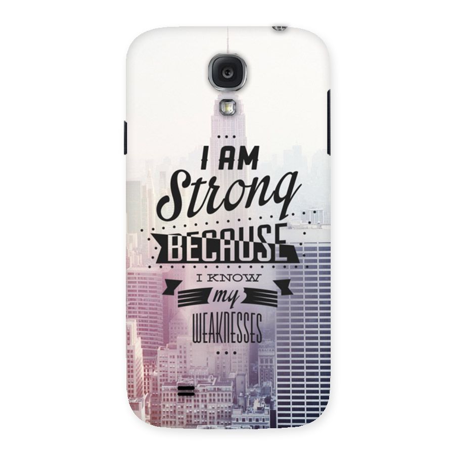 I am Strong Back Case for Samsung Galaxy S4