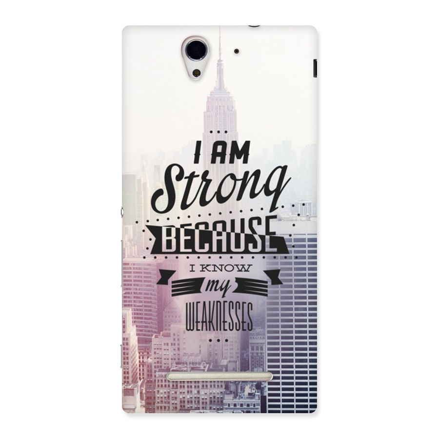 I am Strong Back Case for Sony Xperia C3