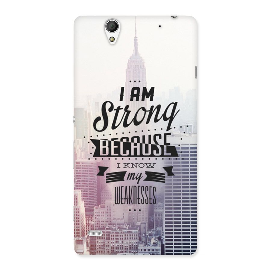 I am Strong Back Case for Sony Xperia C4