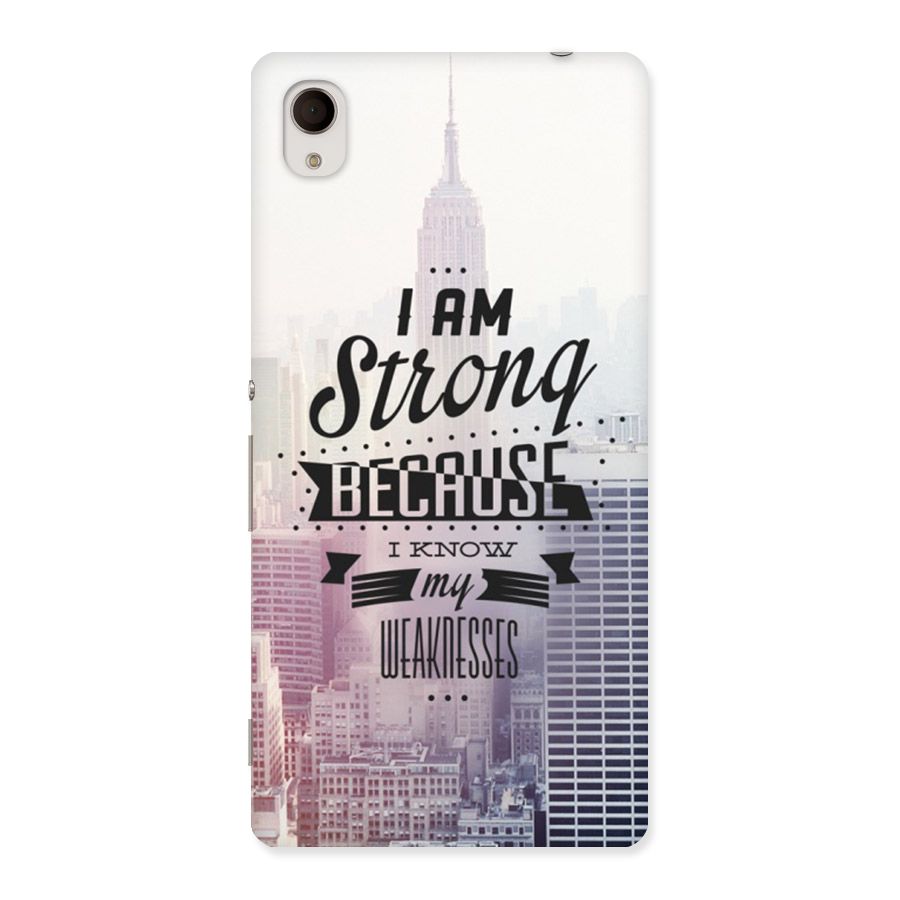 I am Strong Back Case for Sony Xperia M4