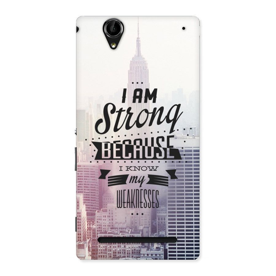 I am Strong Back Case for Sony Xperia T2