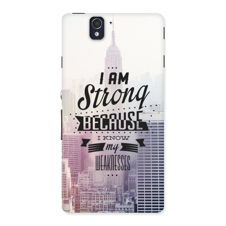 I am Strong Back Case for Sony Xperia Z