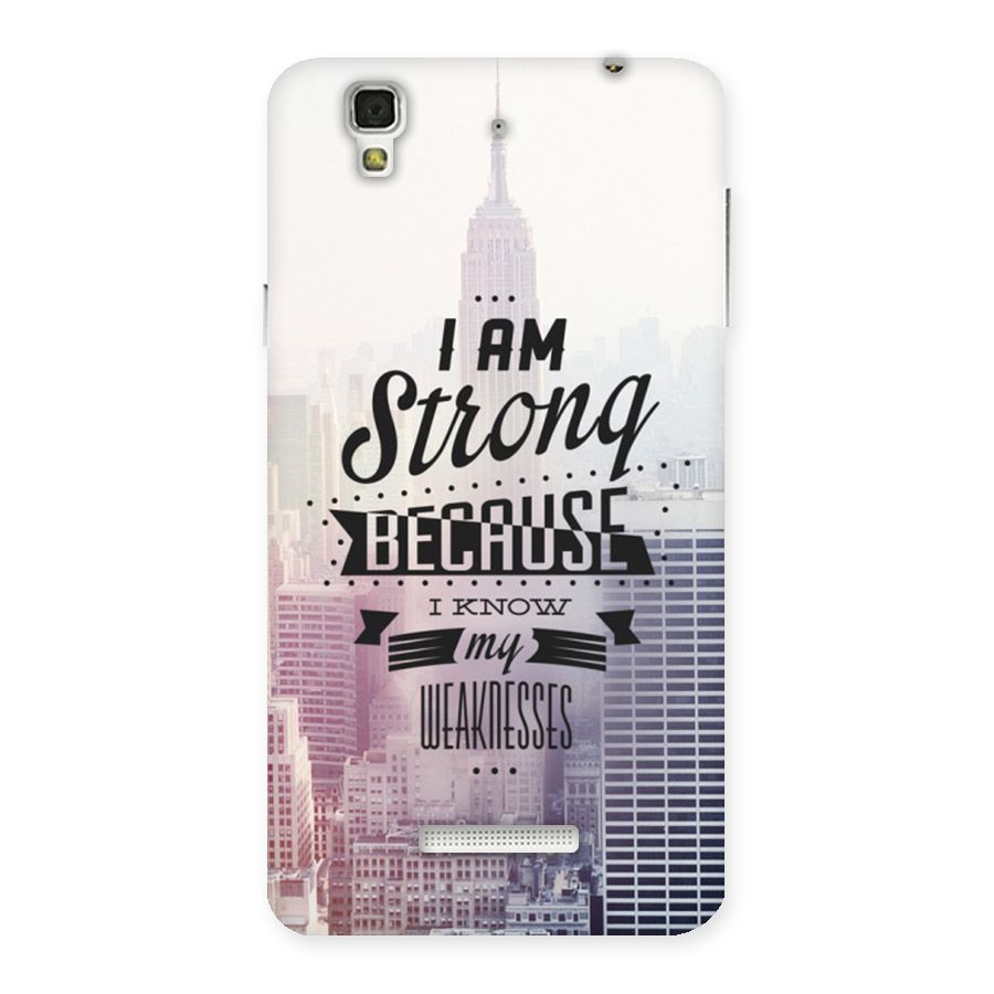 I am Strong Back Case for YU Yureka Plus