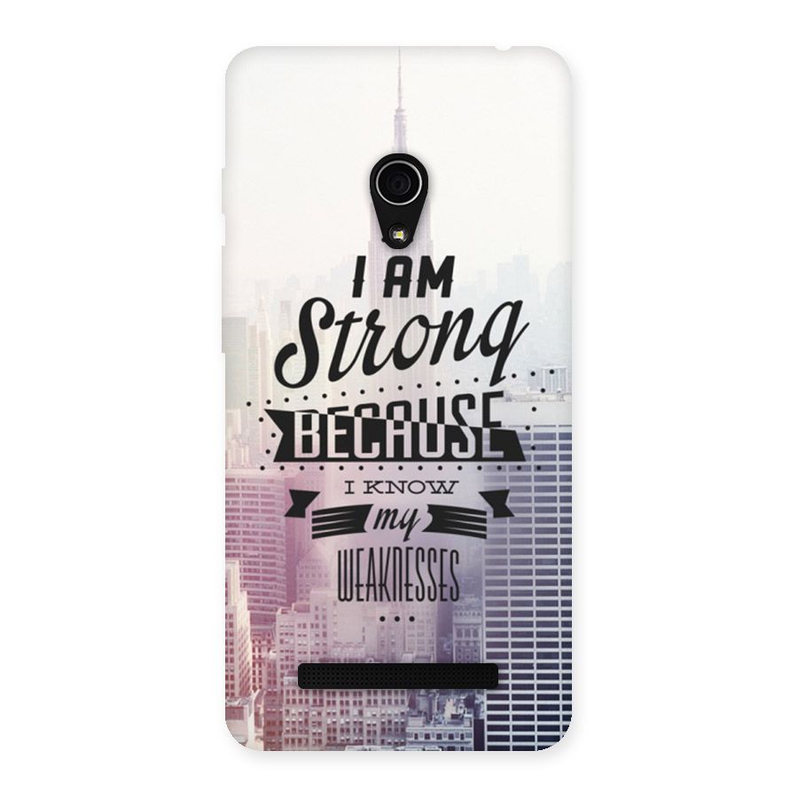 I am Strong Back Case for Zenfone 5