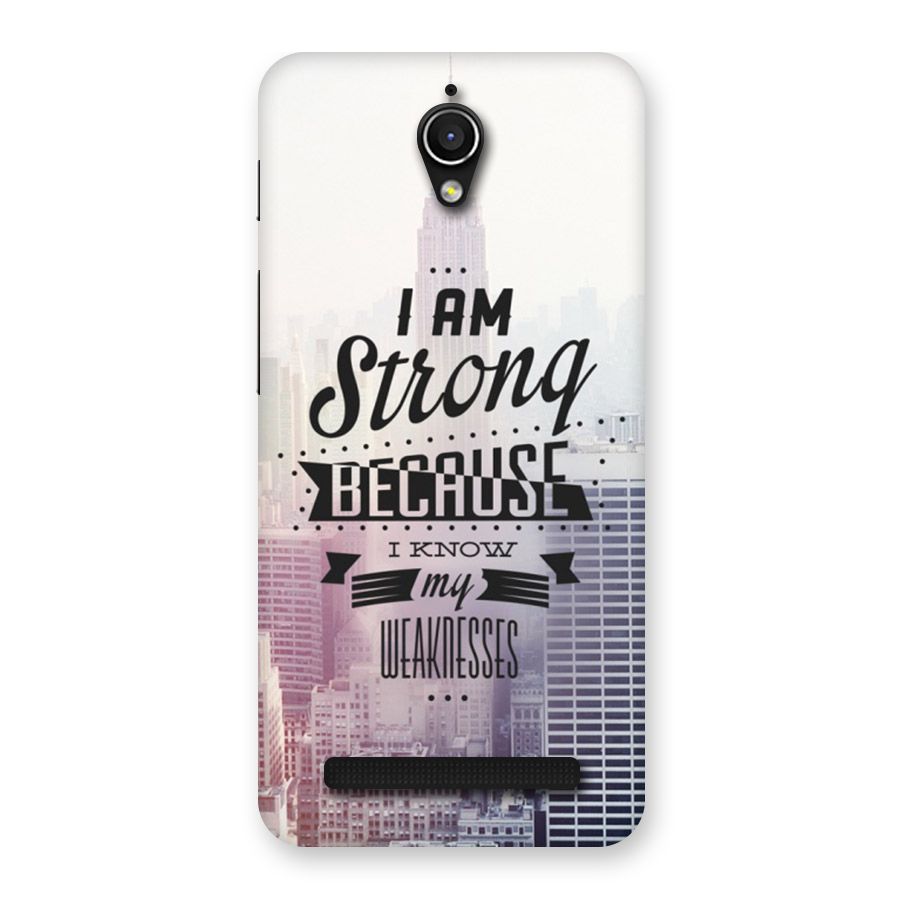 I am Strong Back Case for Zenfone Go