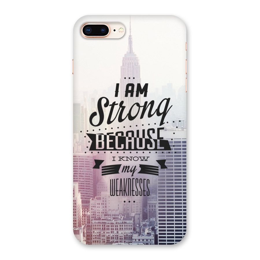 I am Strong Back Case for iPhone 8 Plus
