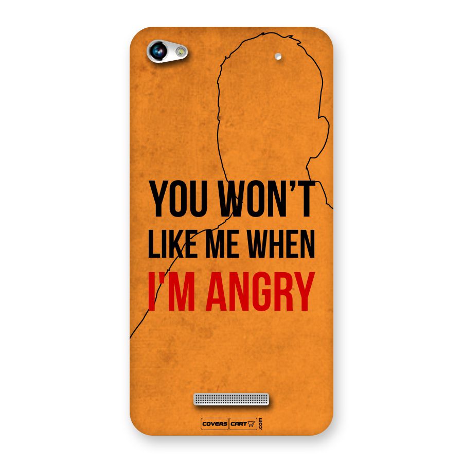 I m Angry Back Case for Canvas Hue 2 A316