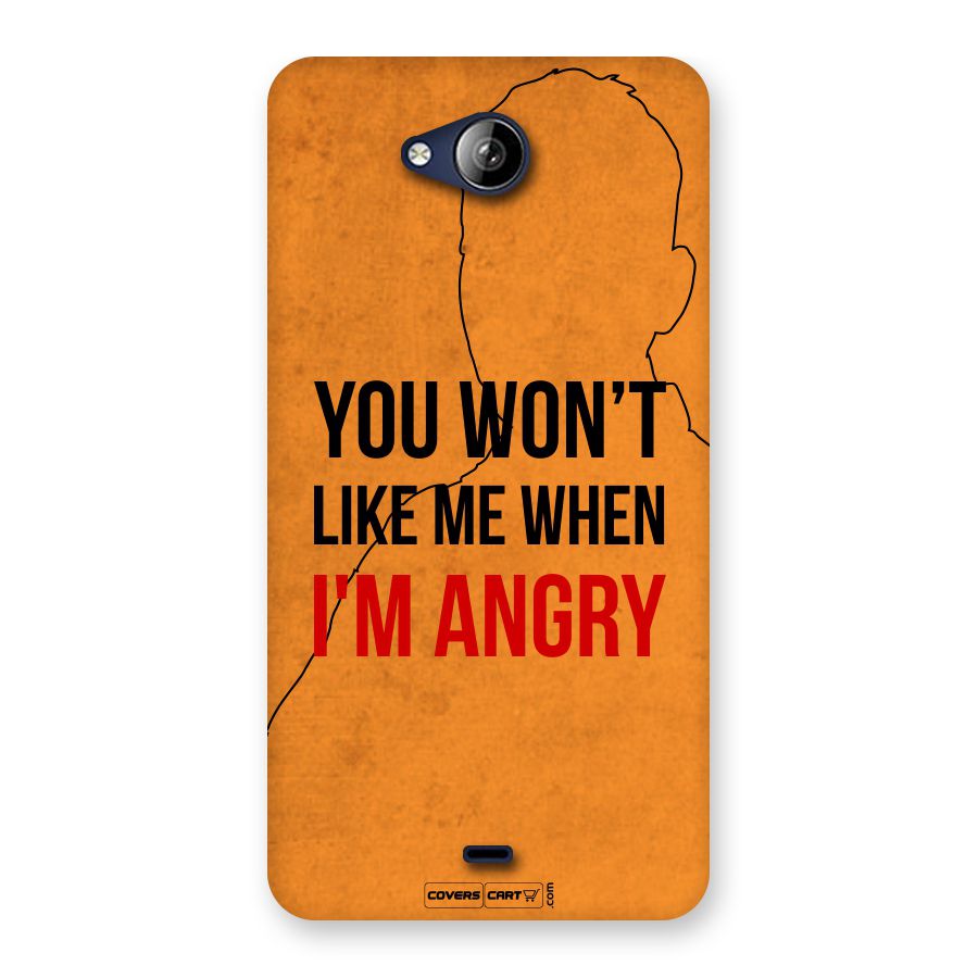 I m Angry Back Case for Canvas Play