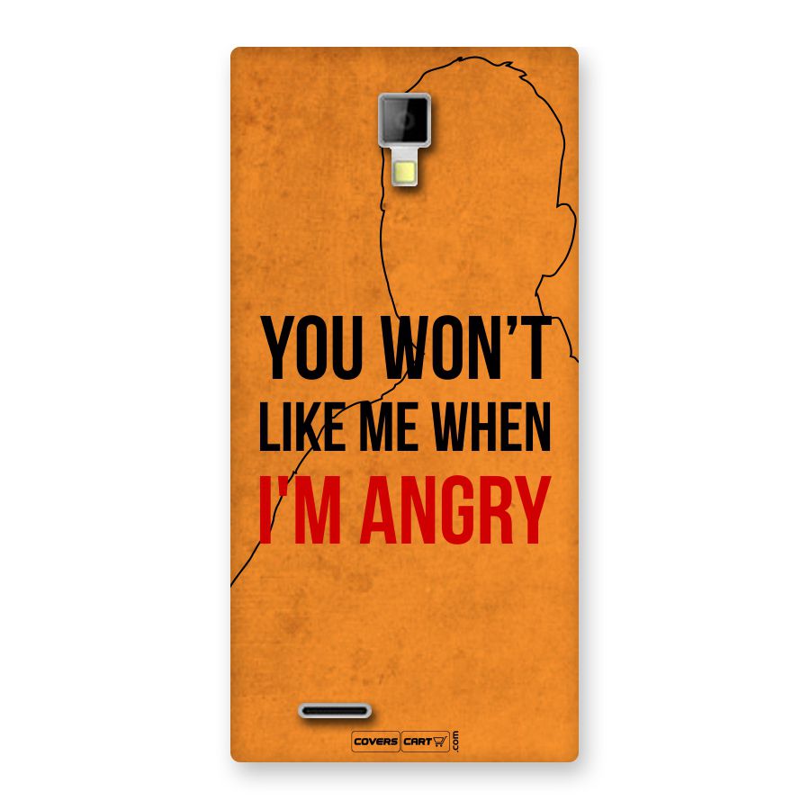 I m Angry Back Case for Canvas Xpress