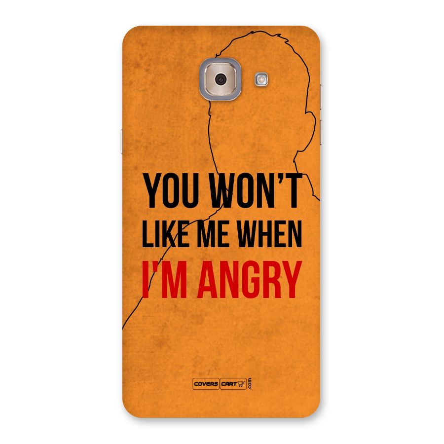 I m Angry Back Case for Galaxy J7 Max
