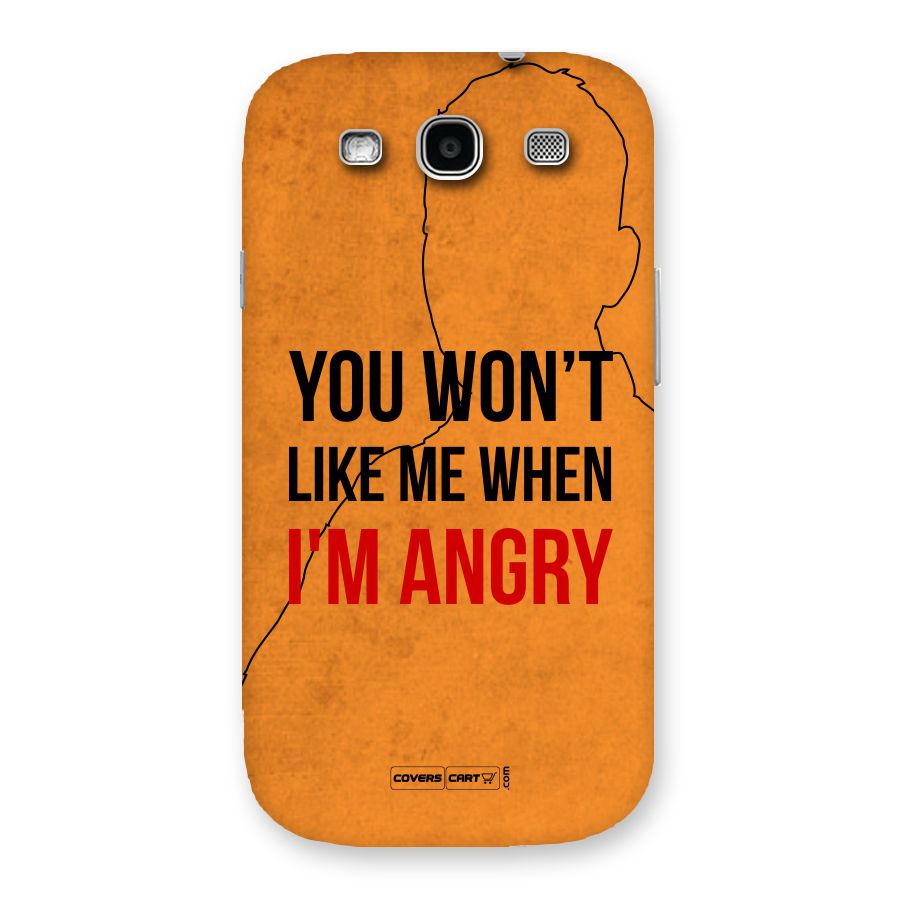 I m Angry Back Case for Galaxy S3