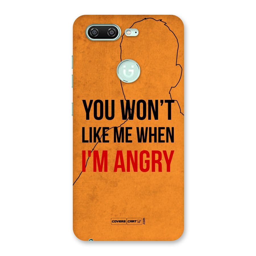 I m Angry Back Case for Gionee S10
