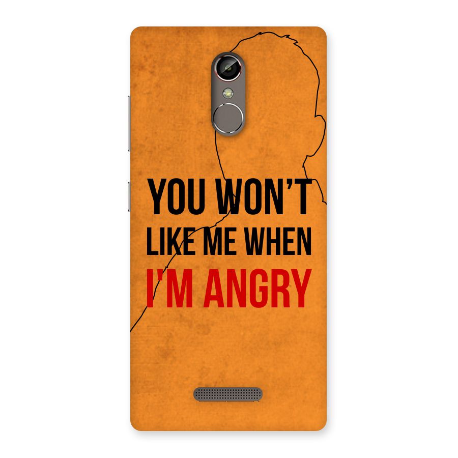 I m Angry Back Case for Gionee S6s
